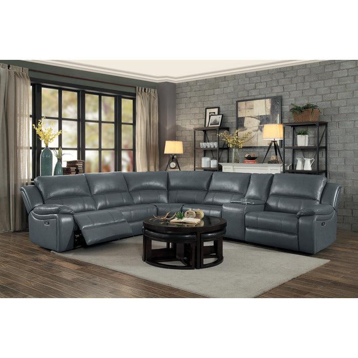 Homelegance - Falun Gray 6 Piece Power Sectional - 8260Gy-Pw - ATL FURNITURE