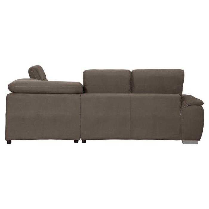 Homelegance - Platina Chocolate 3 Piece Sectional Sofa - 8277Ch - ATL FURNITURE