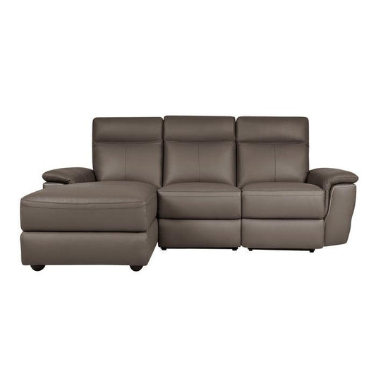 Homelegance - Olympia 3-Piece Modular Power Reclining Sectional With Left Chaise In Raisin - 8308*35Lrc - ATL FURNITURE