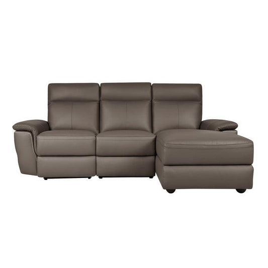 Homelegance - Olympia 3-Piece Modular Power Reclining Sectional With Right Chaise In Raisin - 8308*3Lc5R - ATL FURNITURE