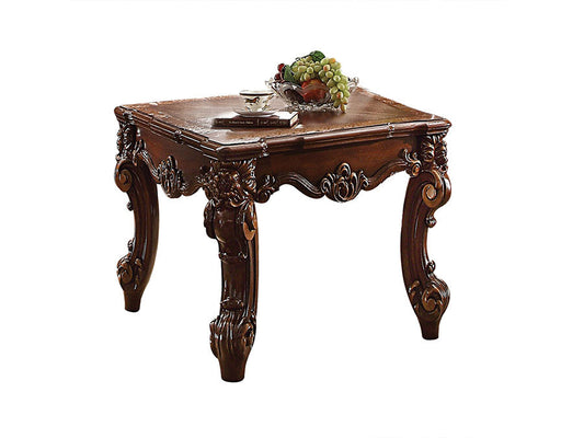 Acme Vendome End Table in Cherry 83131 - ATL FURNITURE