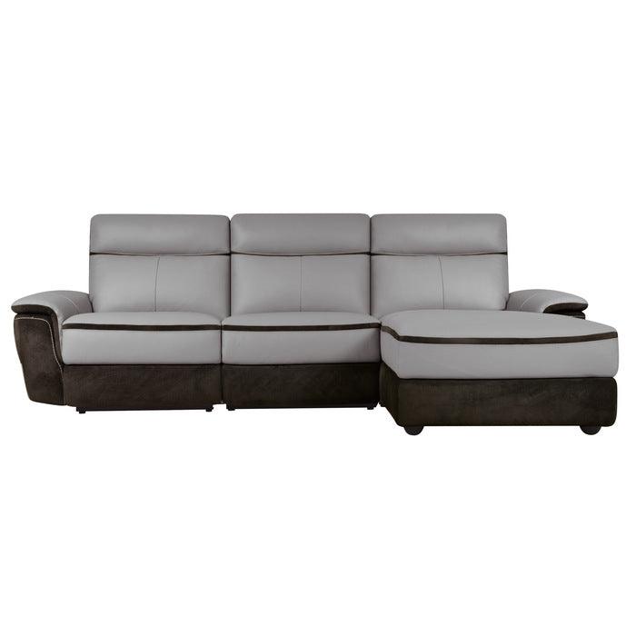 Homelegance - Laertes 3-Piece Modular Power Reclining Sectional With Right Chaise In Taupe Gray - 8318*3Lr5R - ATL FURNITURE