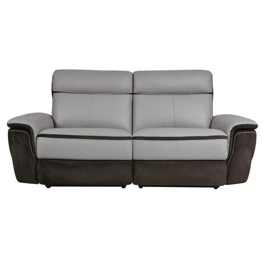 Homelegance - Laertes Power Double Reclining Loveseat In Taupe Gray - 8318-2Pw* - ATL FURNITURE