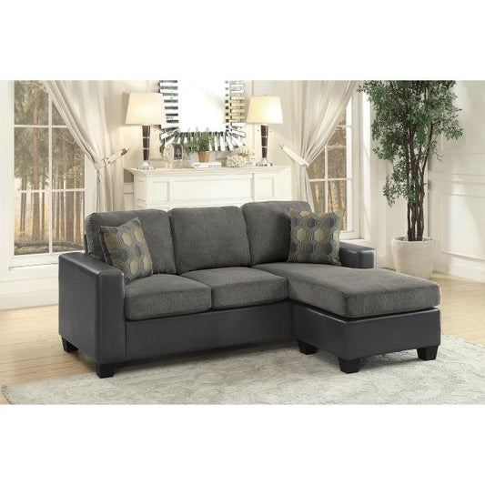 Homelegance - Slater Reversible Sofa Chaise In Gray - 8401Gy-3Sc - ATL FURNITURE