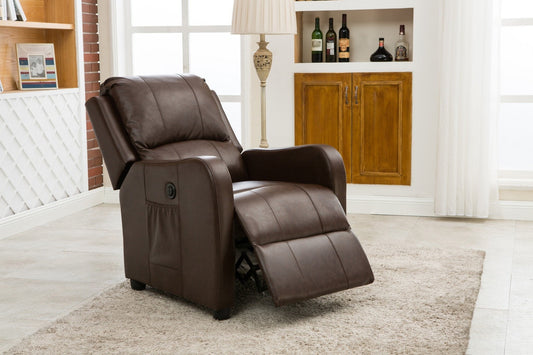 PU Power Recliner; Espresso - ATL FURNITURE