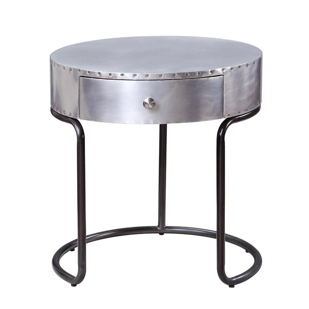 Acme Furniture Brancaster End Table in Aluminum 84882 - ATL FURNITURE