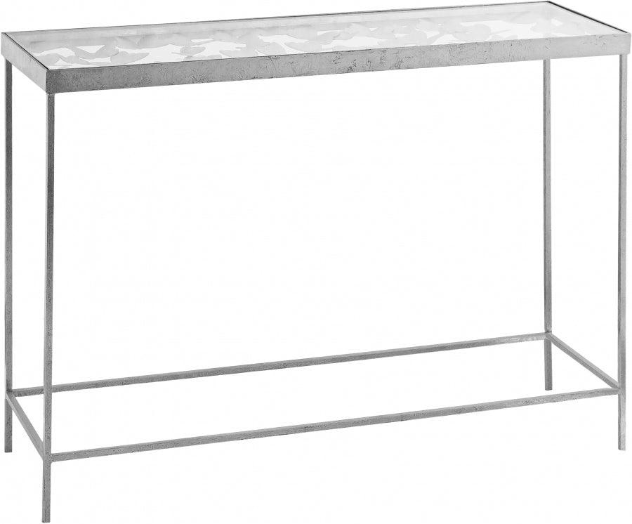 Meridian Furniture - Butterfly Console Table In Silver - 471-T - ATL FURNITURE