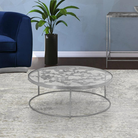 Meridian Furniture - Butterfly Coffee Table In Silver - 471-C - ATL FURNITURE