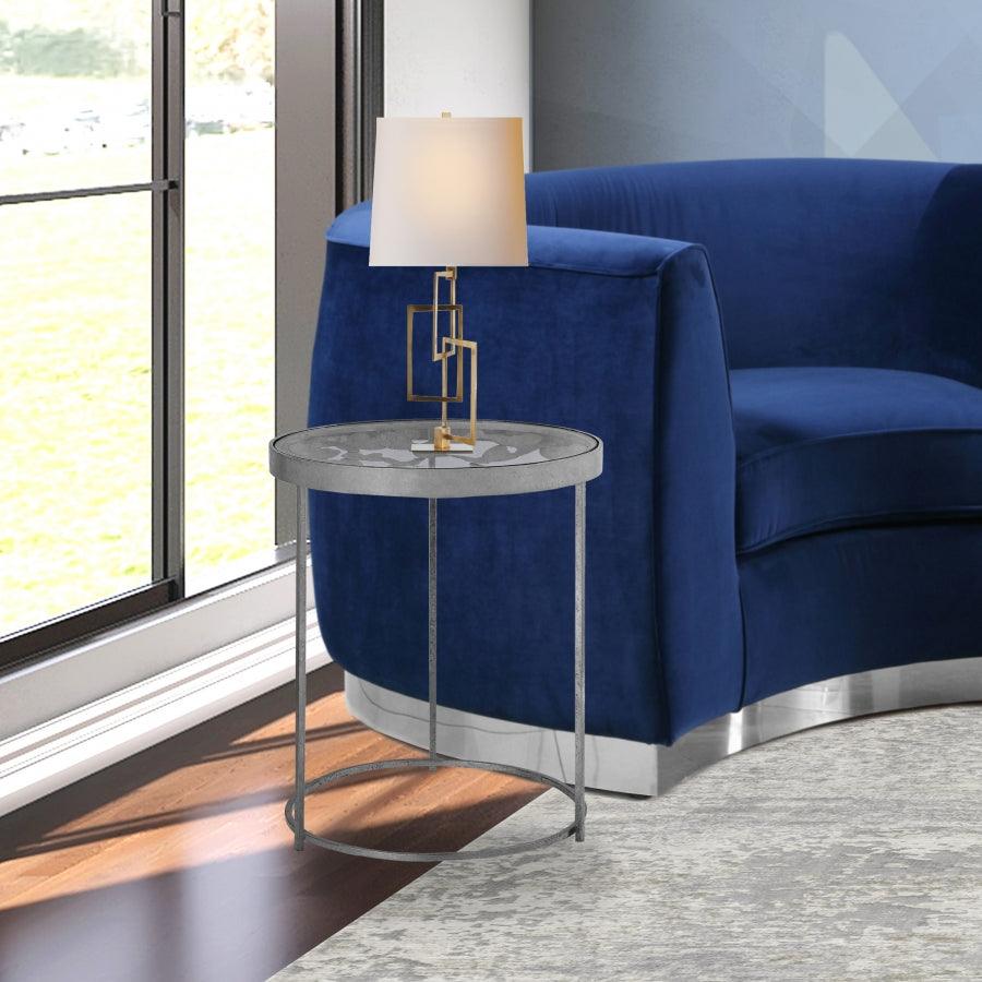 Meridian Furniture - Butterfly End Table In Silver - 471-E - ATL FURNITURE