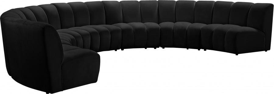 Infinity Modular 7 Piece Sectional In Black - ATL FURNITURE