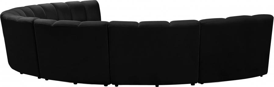 Infinity Modular 7 Piece Sectional In Black - ATL FURNITURE