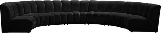 Infinity Modular 7 Piece Sectional In Black - ATL FURNITURE