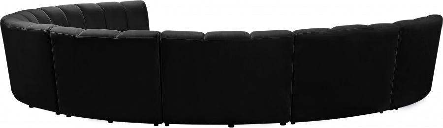 Infinity Modular 8 Piece Sectional In Black - ATL FURNITURE