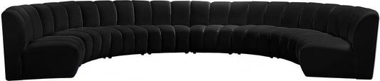 Infinity Modular 8 Piece Sectional In Black - ATL FURNITURE