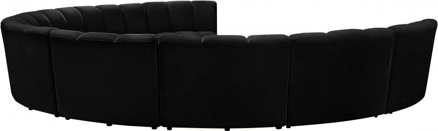 Infinity Modular 9 Piece Sectional In Black - ATL FURNITURE