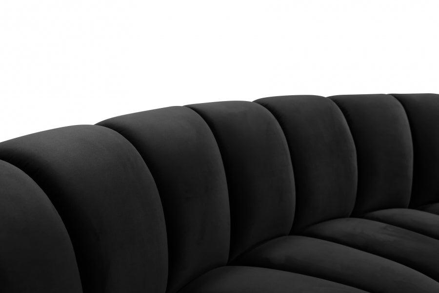 Infinity Modular 9 Piece Sectional In Black - ATL FURNITURE