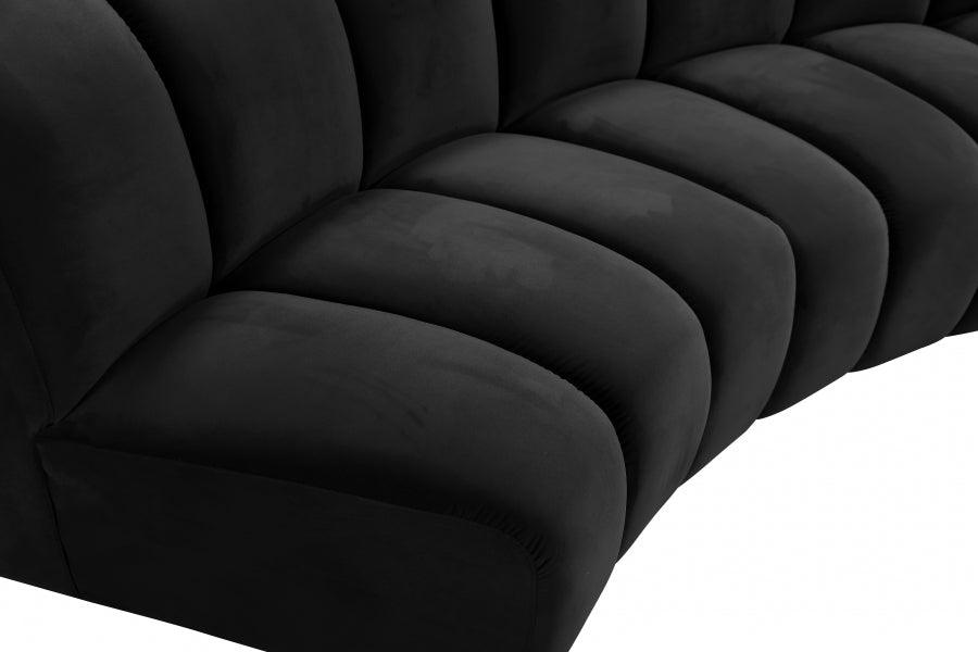 Infinity Modular 9 Piece Sectional In Black - ATL FURNITURE