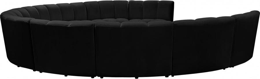 Infinity 10 Piece Modular Sectional In Black - ATL FURNITURE