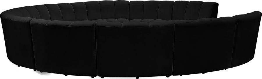 Infinity 11 Piece Modular Sectional In Black - ATL FURNITURE