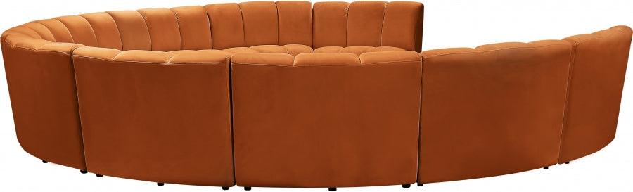 Infinity 10 Piece Modular Sectional In Cognac - ATL FURNITURE