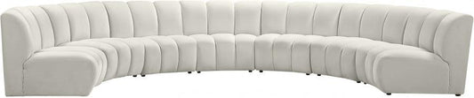 Infinity Modular 7 Piece Sectional In Cream - ATL FURNITURE