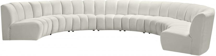 Infinity Modular 8 Piece Sectional In Cream - ATL FURNITURE