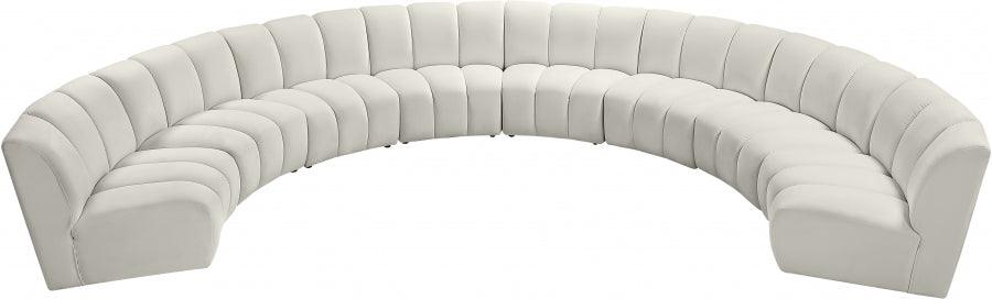 Infinity Modular 8 Piece Sectional In Cream - ATL FURNITURE