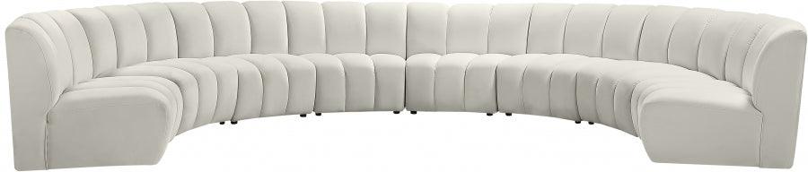 Infinity Modular 8 Piece Sectional In Cream - ATL FURNITURE