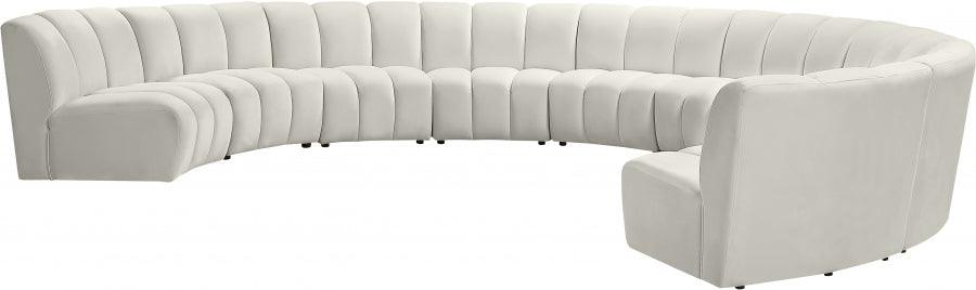 Infinity Modular 9 Piece Sectional In Cream - ATL FURNITURE