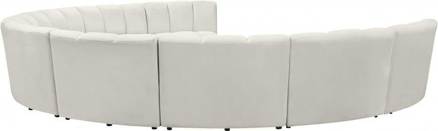 Infinity Modular 9 Piece Sectional In Cream - ATL FURNITURE