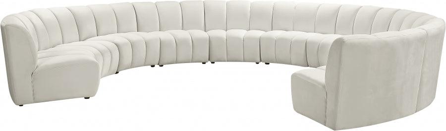 Infinity 10 Piece Modular Sectional In Cream - ATL FURNITURE