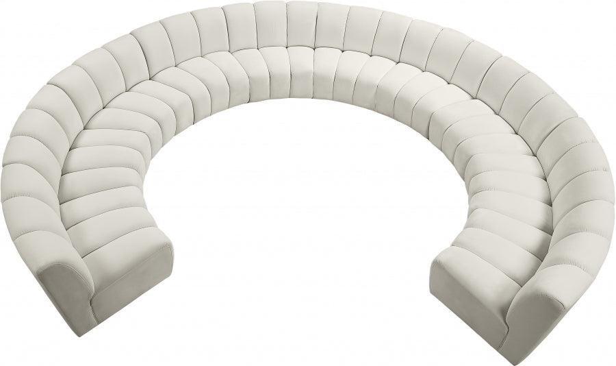 Infinity 10 Piece Modular Sectional In Cream - ATL FURNITURE