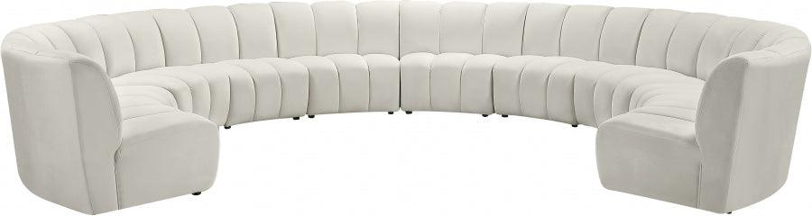 Infinity 10 Piece Modular Sectional In Cream - ATL FURNITURE