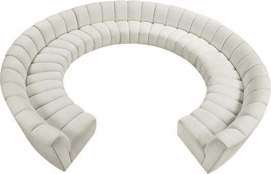 Infinity 11 Piece Modular Sectional In Cream - ATL FURNITURE