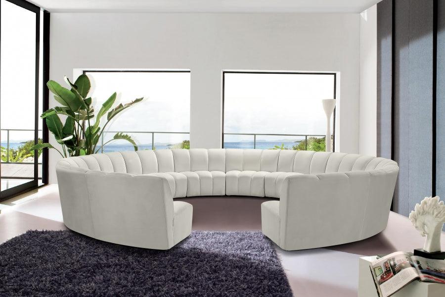 Infinity 12 Piece Modular Sectional In Cream - ATL FURNITURE