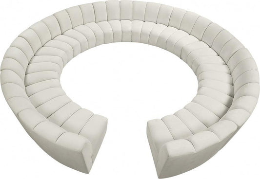 Infinity 12 Piece Modular Sectional In Cream - ATL FURNITURE