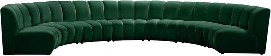 Infinity Modular 7 Piece Sectional In Green - ATL FURNITURE