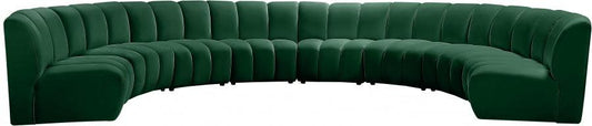 Infinity Modular 8 Piece Sectional In Green - ATL FURNITURE