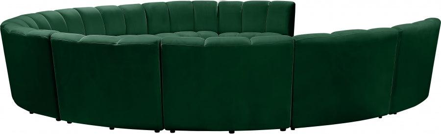 Infinity 10 Piece Modular Sectional In Green - ATL FURNITURE