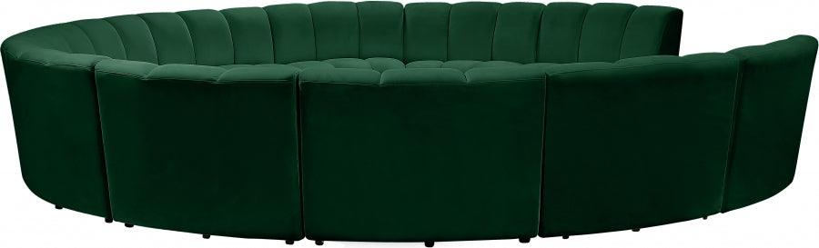 Infinity 11 Piece Modular Sectional In Green - ATL FURNITURE