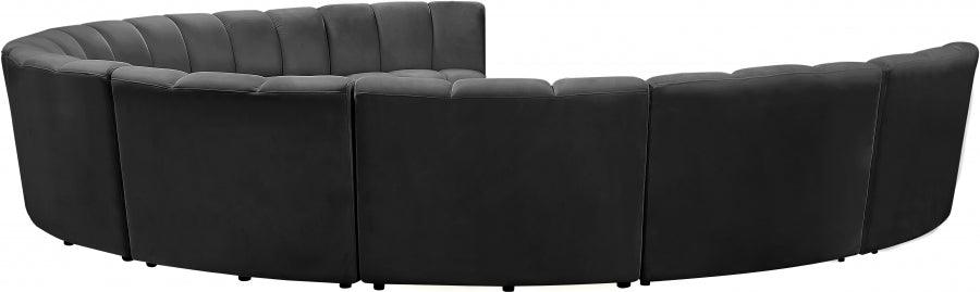 Infinity Modular 9 Piece Sectional In Grey - ATL FURNITURE