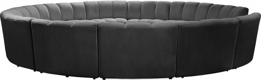 Infinity 12 Piece Modular Sectional In Grey - ATL FURNITURE