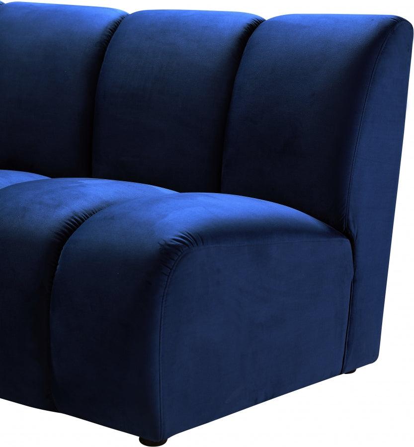 Infinity Modular 9 Piece Sectional In Navy - ATL FURNITURE