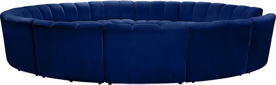 Infinity 12 Piece Modular Sectional In Navy - ATL FURNITURE