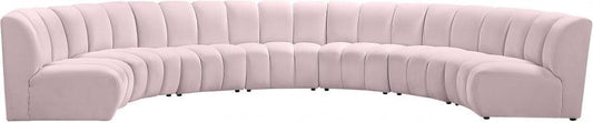 Infinity Modular 7 Piece Sectional In Pink - ATL FURNITURE