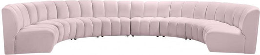 Infinity Modular 8 Piece Sectional In Pink - ATL FURNITURE