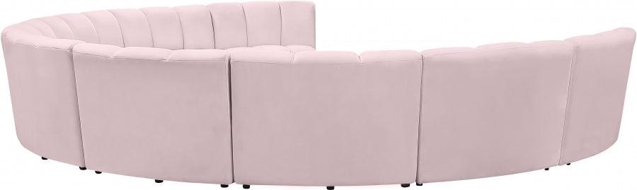Infinity Modular 9 Piece Sectional In Pink - ATL FURNITURE