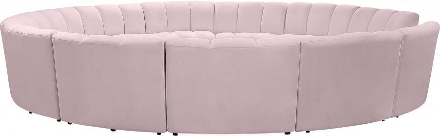 Infinity 12 Piece Modular Sectional In Pink - ATL FURNITURE