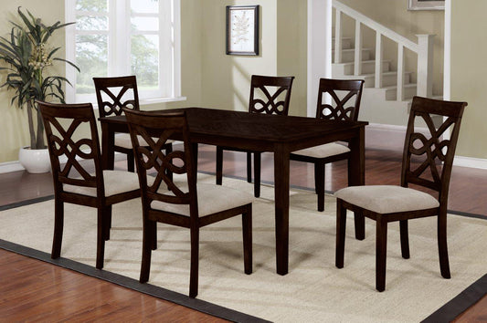 7 PCS. Rectangular Dining Table Set - ATL FURNITURE