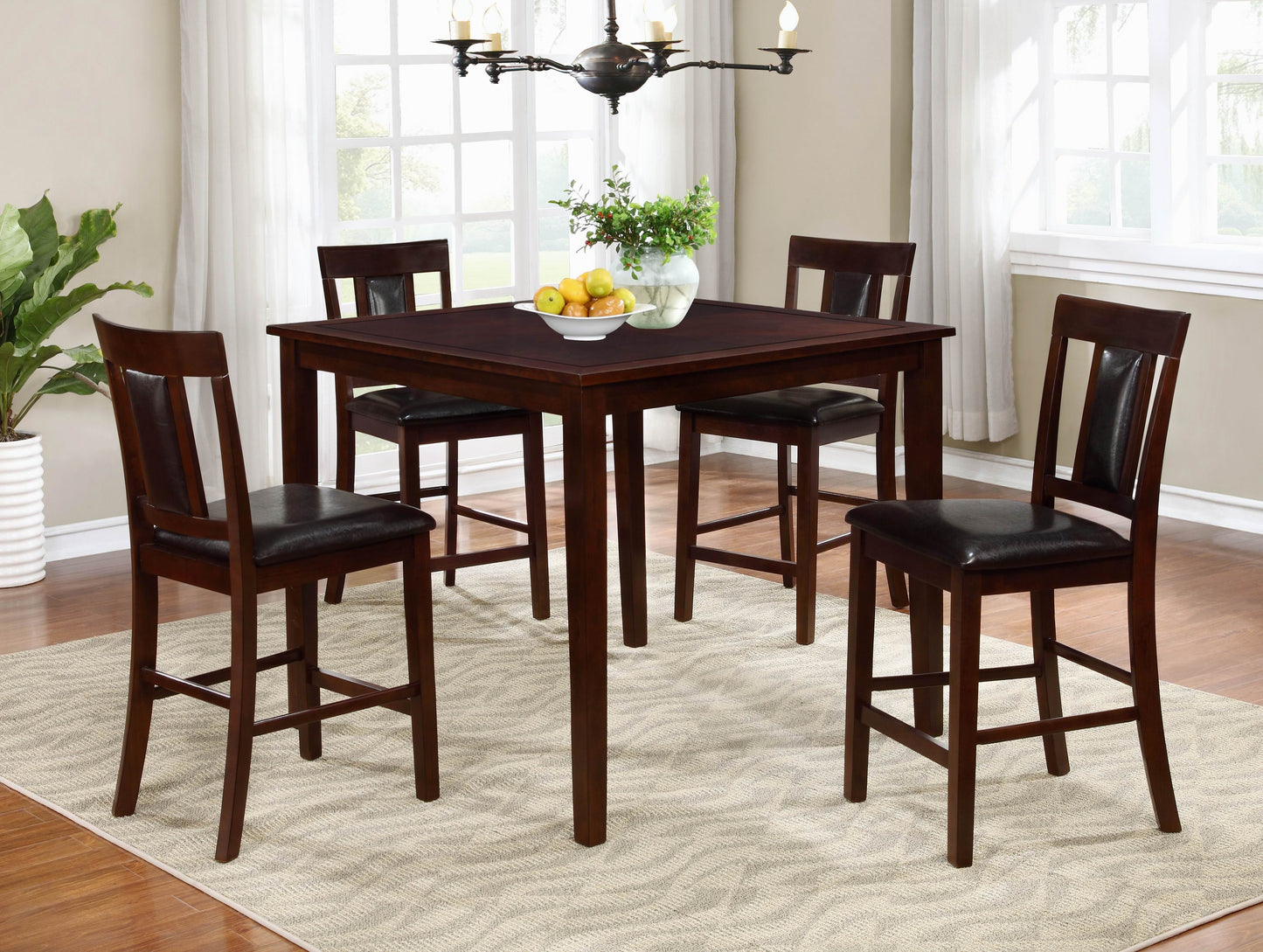 Counter Table Set; 5 PCS. SET - ATL FURNITURE